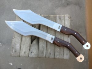 A pair of high carbon steel Torqueblade's made by Sanjay’s bladesIth’s